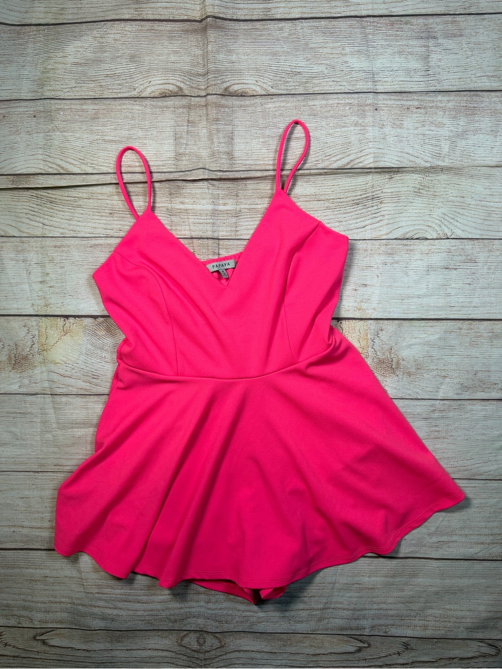 Papaya Hot Pink Festival Rave‎ Skater Romper